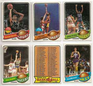 1979 80 Topps 132 card Mint NBA Basketball Set Maravich  