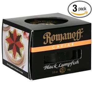 Romanoff Black Lumpfish Imp, 3.5 Ounce Jars (Pack of 3)  