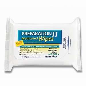  Preparation H Medicated Wipes 2 x 48 ea   96 Ct. Health 