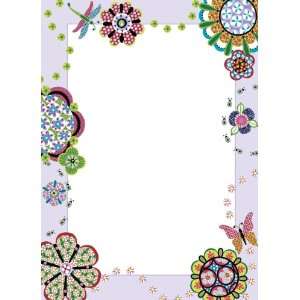   WPE99822 Peel & Stick Flower Power Dry Erase Message Board with Marker