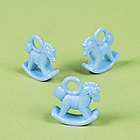 Lot of 24 Blue Baby Boy Rocking Horse Charms Shower Party Favors