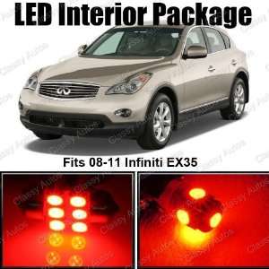  Infiniti EX35 Red Interior LED Package (8 Pieces 