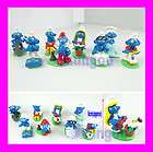 Learning Smurfs 8 pcs cute toy figure set lot NEW