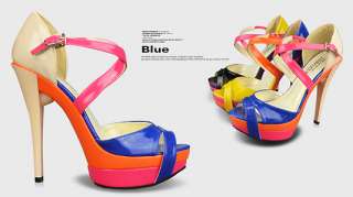 2012 New Mary Jane Women Shoes Platforms Stilettos High Heels Sandals 