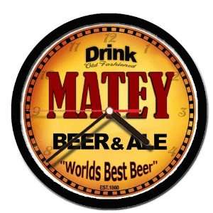  MATEY beer and ale cerveza wall clock 