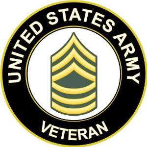  3.8 US Army Master Sergeant Veteran Decal Sticker 