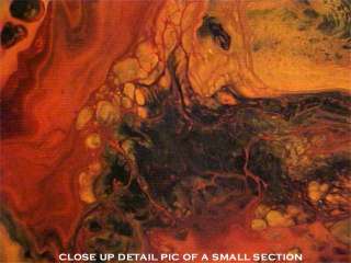MAIN C OLORS USED IN THIS PAINTING VARIOUS SHADES OF RED, ORANGE AND 