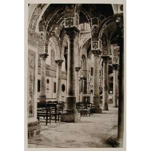 1926 Chairs Interior La Martorana Church Palermo Sicily   Original 
