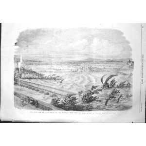  1856 INUNDATION LYONS MISTRAL FLOODS RIVER DORE ART