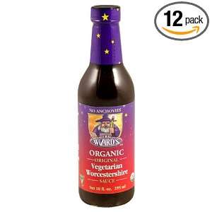 Organic Wizards Sauce, Vegan Worcestershire, 10 Ounce Squeezable 