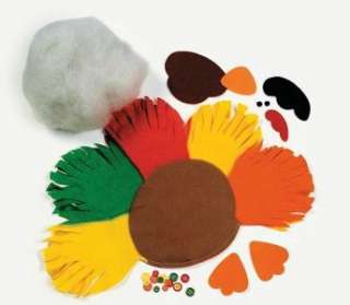 Fleece Turkey Tied Pillow Kit 17 Fall Thanksgiving  