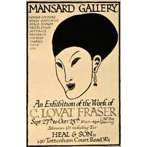  1933 C. Lovet Fraser Mansard Gallery Heal & Son Print 