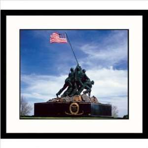 Iwo Jima Framed Photograph Frame Finish Black, Size 25 x 29
