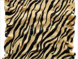 Womens Light Brown/Brown/White/Black Zebra Ruffle Long Scarf Shawl 