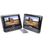 Sylvania SDVD8732 Portable DVD Player w/Dual Screens, Case 