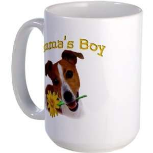 Jack Russell Mommas Boy Pets Large Mug by 