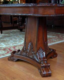 Double Pedestal Old World Dining Table  
