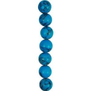  Synthetic Turquoise with Matrix Beads Pack of 18 Arts 