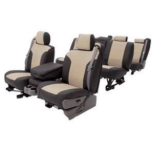  Coverking CSC1A0MR7014 Beige/Black Leatherette Custom Seat 