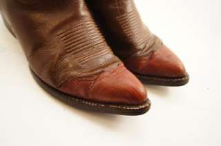 Tony Lama Vintage Lizard Toe Western boots 8.5 D Mens  