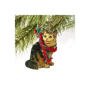  Maine Coon Brown Tabby Cat Miniature Ornament