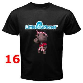 Little Big Planet LBP Black T Shirt S 3XL   Assorted  