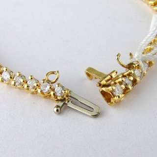 CT Diamond Ladies Tennis Bracelet 14k Gold  