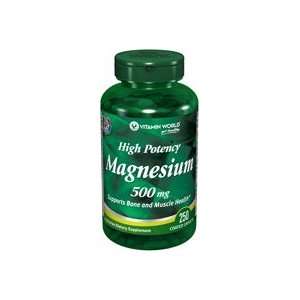 Magnesium Oxide 500 mg. 250 Caplets