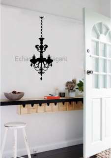 Chandelier Light Vinyl Wall Stickers Decal Dining Living Room Home 