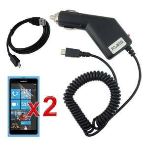   ) + Rapid Car Charger + Sync USB Data Cable for Nokia Lumia 800 Phone