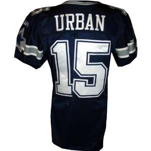  Jerheme Urban #15 Cowboys Game Issued Navy Jersey (Size 46 