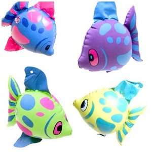  12 inflatable fish  luau decorations Toys & Games