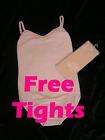 BALLET LEOTARD Pink FREE TIGHTS sizes 4 to 12 BNWT