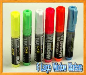   Large Colors Marker Pen Liquid Chalk LED Fluorescen Writing Board Menu