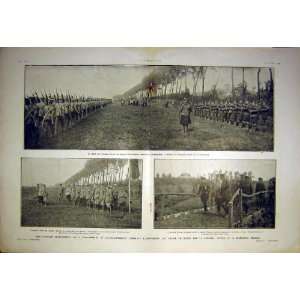  Joffre French General Troops Review British Print 1915 
