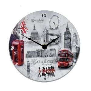  London England Scene Wall Clock   6.5 Diameter
