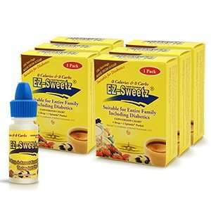 EZ Sweetz (6 Pcaks 0.2 oz   Liquid Sweetener 180 Servings/Bottle 