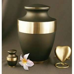  Rustic Bronze Lineas Brass Cremation Urn   Engravable 