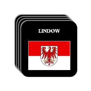  Brandenburg   LINDOW Set of 4 Mini Mousepad Coasters 