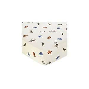  Jungle Time Fitted Crib Sheet for Baby and Toddler Bedding 