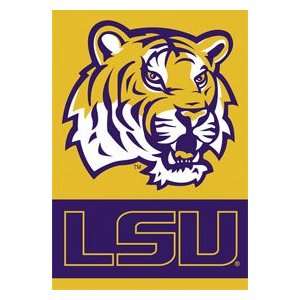  LSU Fighting Tigers NCAA 2 Sided Banner Tiger Head Sports 