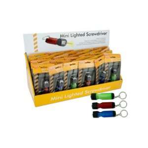  Bulk Pack of 144   Lighted screwdriver key chain display 