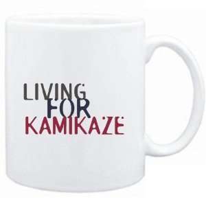    Mug White  living for Kamikaze  Drinks