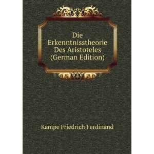   Des Aristoteles (German Edition) Kampe Friedrich Ferdinand Books