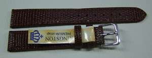 16MM BROWN LEATHER KINGSTON WATCH BAND,STRAP  