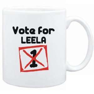  Mug White  Vote for Leela  Female Names Sports 