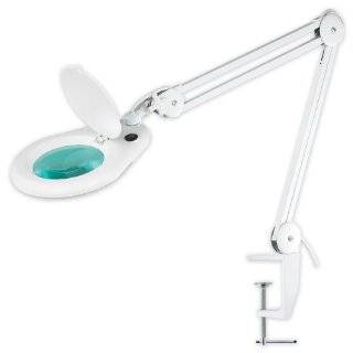 Ultra Efficient 90 LED Magnifier Lamp   Adjustable Arm   5 Lens