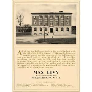  1908 Ad Max Levy Autograph Co. Building Philadelphia 