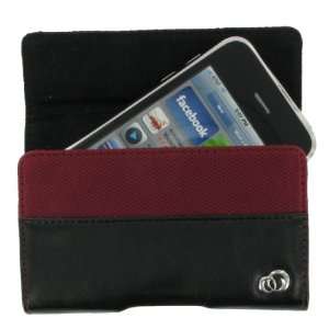 Apple iPhone 3G Premium Red Nylon / Leather Holster Case 