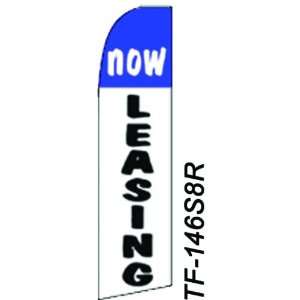  Now Leasing Blue Top TallFlag 